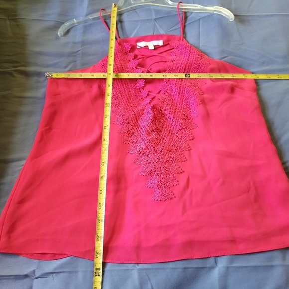 WAYF Posie Strappy Camisole In Red Lipstick - Size S - Picture 13 of 16